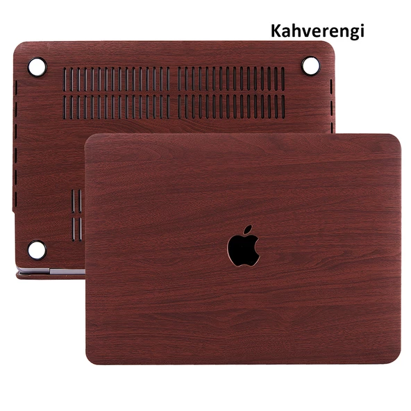 Macbook Air Kılıf 13 inç Wood01 (Eski USB'li Model 2010-2017) A1369 A1466 ile Uyumlu - 5