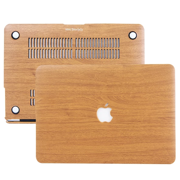 Macbook Air Kılıf 13 inç Wood01 (Eski USB'li Model 2010-2017) A1369 A1466 ile Uyumlu