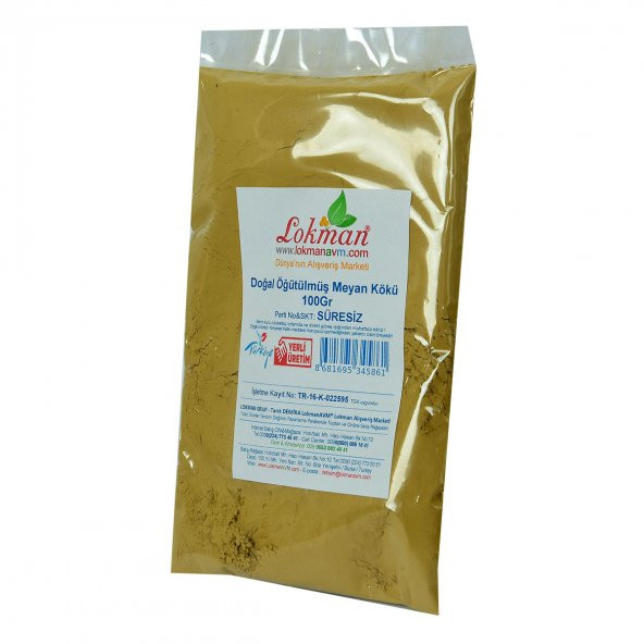 LokmanAVM Meyan Kökü Öğütülmüş Doğal 100 Gr Paket - 3