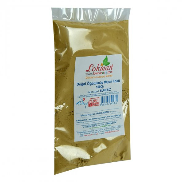 Meyan Kökü Öğütülmüş Doğal 100 Gr Paket - 4