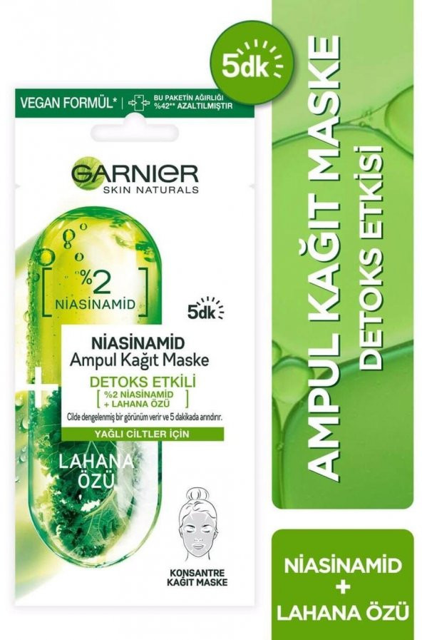 Garnier Niasinamid Detoks Etkili Ampul Kağıt Maskesi - 2