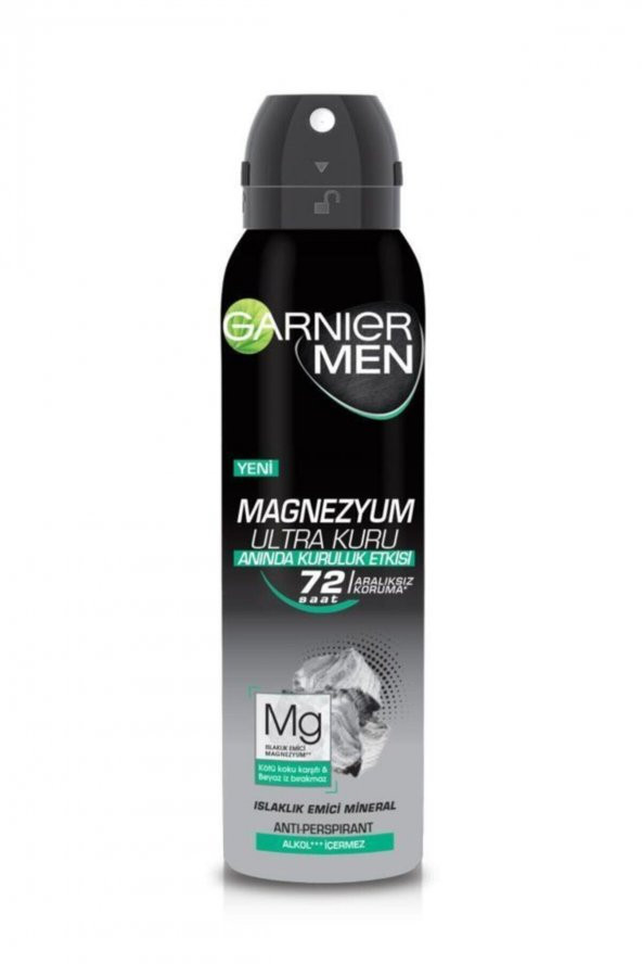 Garnıer Men Magnezyum Ultra Kuru Deodorant 150 Ml