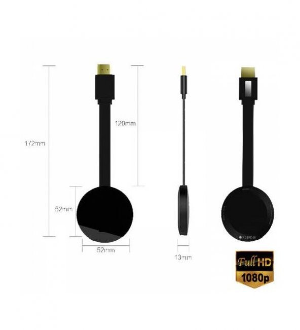 Hdmi Kablosuz Görüntü Aktarıcı Wifi Telefonu Tv den İzleme 1080p - 3