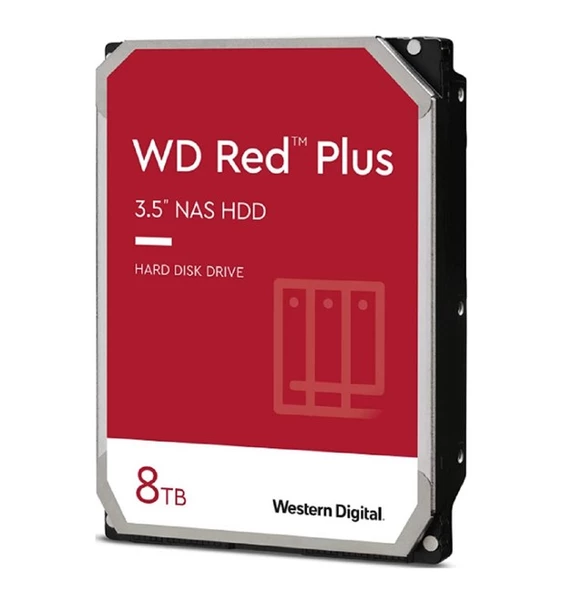 WD Red Plus Nas 8TB 3.5'' 5640Rpm SATA (WD80EFPX) - Resim 2