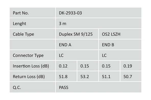 Digitus Fiber Optik Singlemode Sarı (3m) - Resim 3