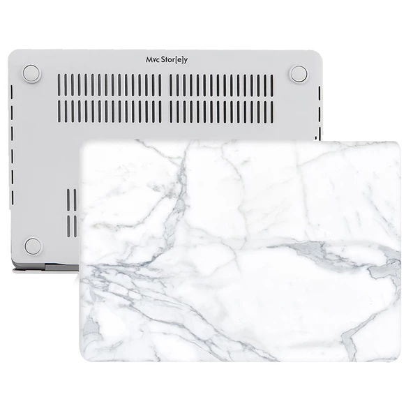Macbook Air Kılıf 13 inç Mermer06NL (Eski USB'li Model 2010-2017) A1369 A1466 ile Uyumlu