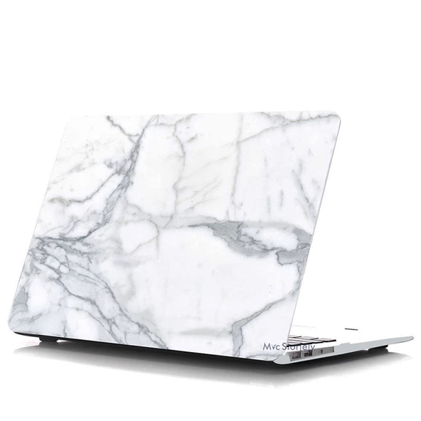 Macbook Air Kılıf 13 inç Mermer06NL (Eski USB'li Model 2010-2017) A1369 A1466 ile Uyumlu - 5