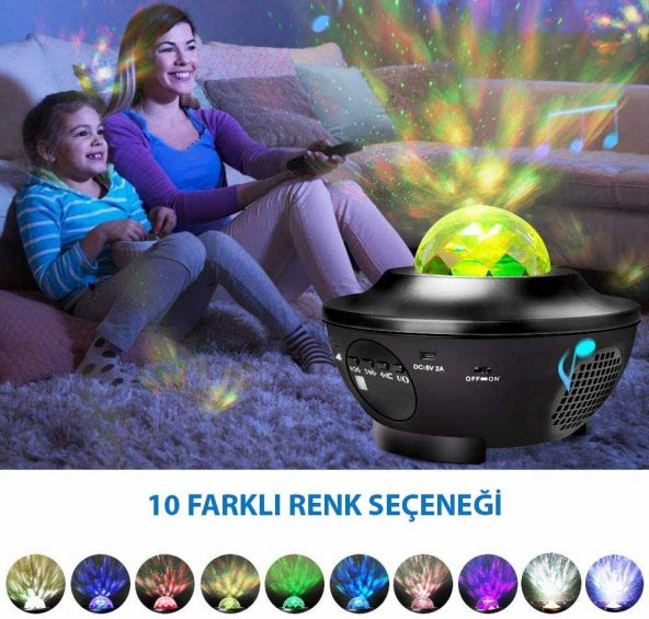 Zenon Smart Starry Projektör Light-Blth+Müzik+7Farklı Ambians - 8