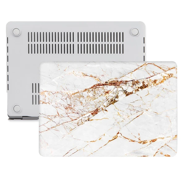 Macbook Air M1 Kılıf 13inç Marble10NL (TouchID'li M1 Air) A2337 A2179 A1932 ile Uyumlu - Resim 3