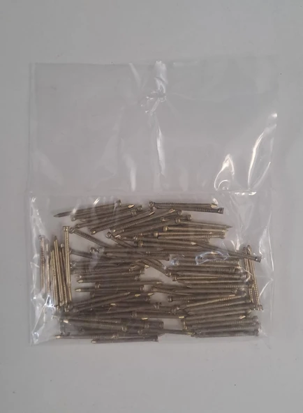 ÇELİK ÇİVİ SARI ( PARKE ) ( 2 x 30 ) 100 gr