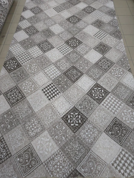 Turan Mefruşat Dinarsu Lastikli Halı Örtüsü - 6