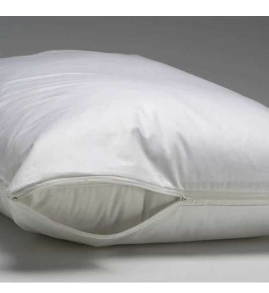 2 Adet Pamuklu Sıvı Geçirmez Yastık Alezi (50x70) - 3