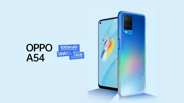 Oppo A54 Blue 128 GB  4 GB RAM YENİLENMİŞ ÜRÜN (Sıfır Gibi) - 4