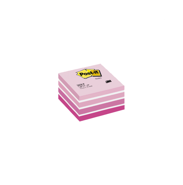Post-it Yapışkanlı Not Kağıdı Küp 450 YP 76x76 Pembe Tonları 2028-P
