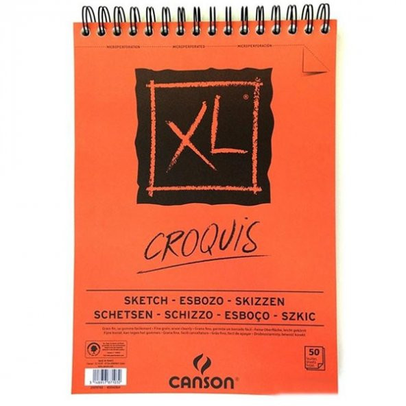 Canson Croquıs XL Eskiz 90 Gr Üsten Spiralli A5 50 YP