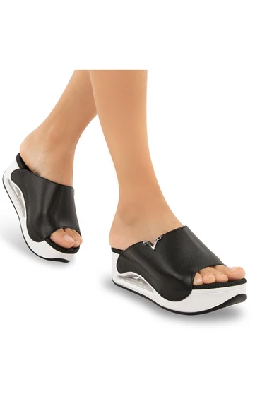 Muya Aero Anatomik Air Max Tabanlı Topuk Dikeni Kadın Terlik - 9