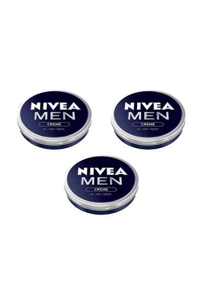 Nivea Men Creme El Yüz Vücut Kremi 75 Ml X 3 Adet