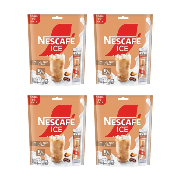 Nescafe Ice Toffee Nut 10 lu x 4 Paket