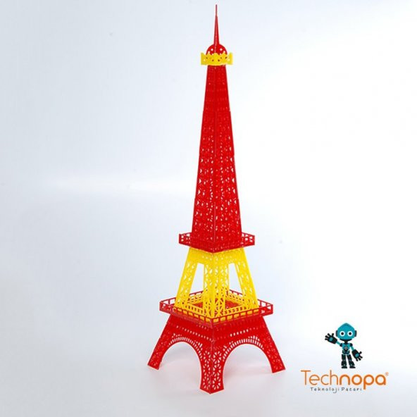 Eyfel Kulesi Kırmızı Sarı - 2