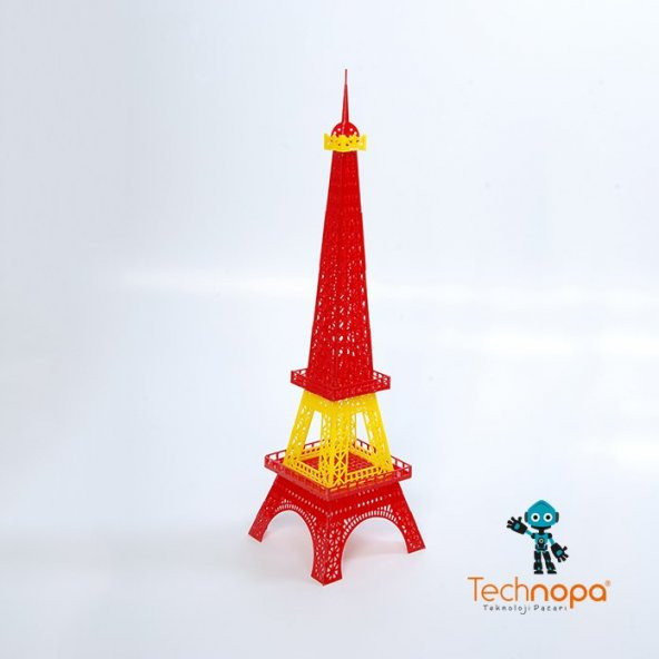 Eyfel Kulesi Kırmızı Sarı - 3