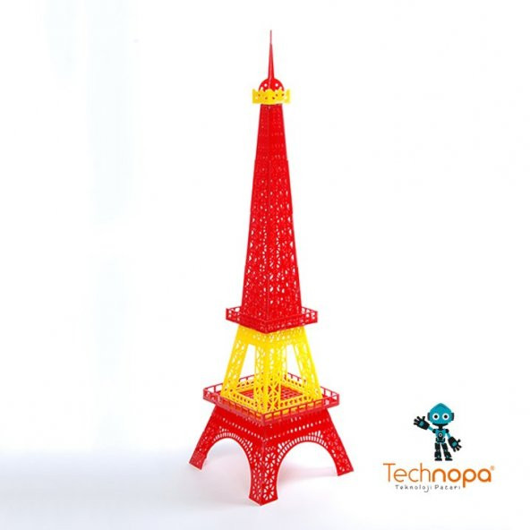 Eyfel Kulesi Kırmızı Sarı - 4