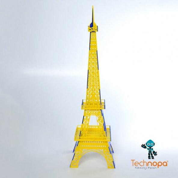 Eyfel Kulesi Sarı Lacivert - 3