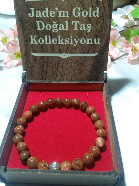 Yıldız Taşlı Doğal Taş Bileklik - 2