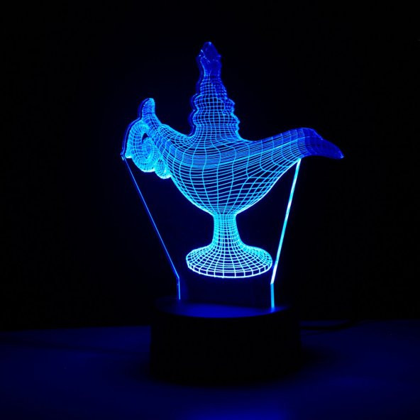 Aladdinin Sihirli Lambası 3D Lamba
