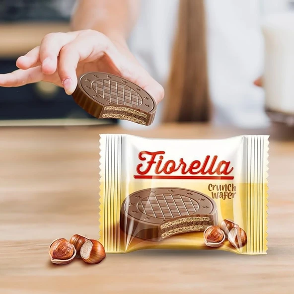 Fiorella Crunch Çikolatalı Gofret 20 Gr. 24lü (1 Paket) - 6