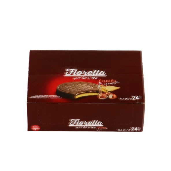 Fiorella Fındık Kremalı Çikolatalı Bisküvi 22,5 Gr. 24lü (1 Kutu) - Resim 5