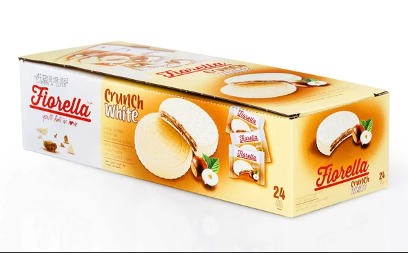 Fiorella Crunch Beyaz Çikolatalı Gofret 20 Gr. 24lü (1 Paket) - 4