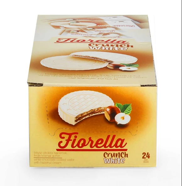 Fiorella Crunch Beyaz Çikolatalı Gofret 20 Gr. 24lü (1 Paket) - 5