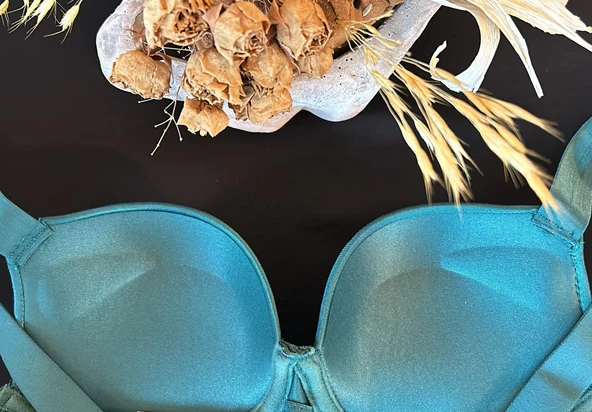 ORKİDE IŞILTILI ASKILI BRA PUSH UP FOAM CUP  8825   - 5
