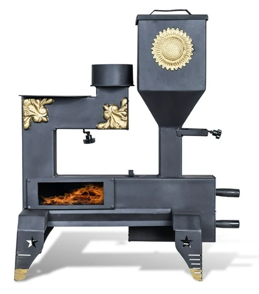 Etinova Pelet Soba M001 Mini Pelet Sobası (Desenli Model) - 1
