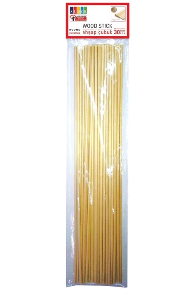 Südor Ahşap Çubuk 30 cm x 3 mm x 30 lu