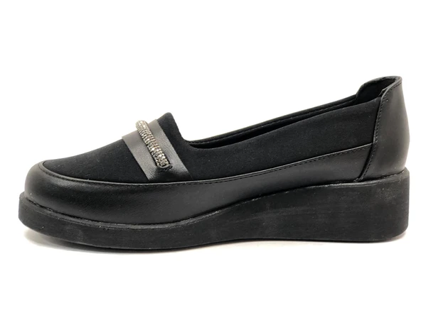 Berfilla Dr.Tavsiyeli İçi %100 Deri Anne Kadın Babet Ayakkabı - 3