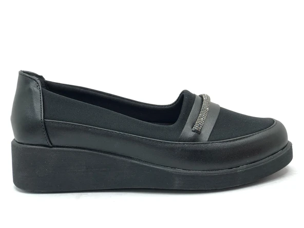 Berfilla Dr.Tavsiyeli İçi %100 Deri Anne Kadın Babet Ayakkabı - 2