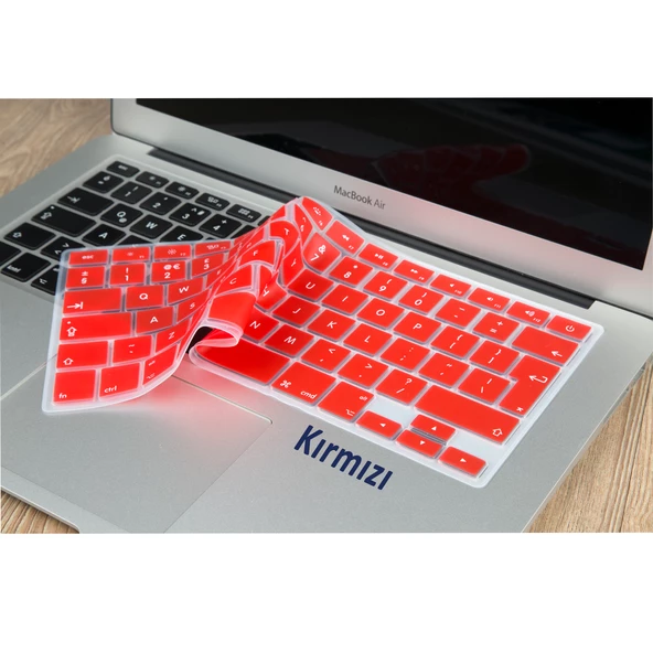 Macbook Klavye Koruyucu Air Pro (UK-EU İngilizce) (Eski USB'li Model 2008/2017) ile Uyumlu - 6