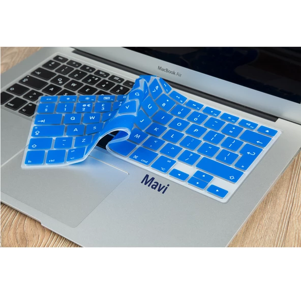 Macbook Klavye Koruyucu Air Pro (UK-EU İngilizce) (Eski USB'li Model 2008/2017) ile Uyumlu - 9