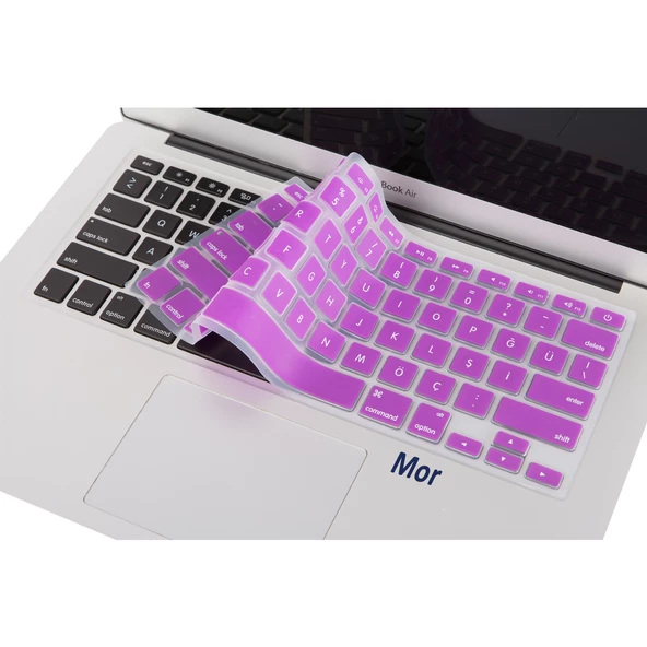 Macbook Klavye Air Pro Koruyucu (US to TR) (Eski USB'li Model 2008-2017) ile Uyumlu - 11