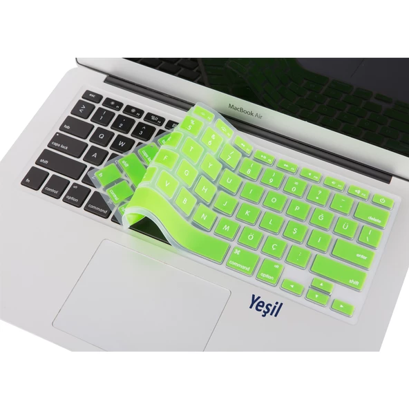 Macbook Klavye Air Pro Koruyucu (US to TR) (Eski USB'li Model 2008-2017) ile Uyumlu - 6