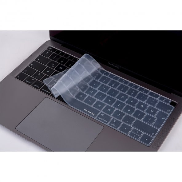 Laptop MacBook Air 13inc Klavye Koruyucu A1932 2018/2019 Uyumlu Türkçe Baskılı Silikon Kılıf