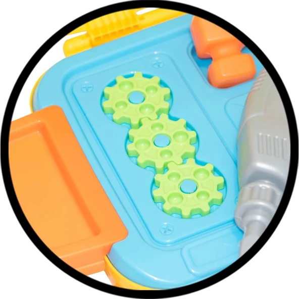 Dede Teknik Tamir Set Bavulum 03483 - Resim 6