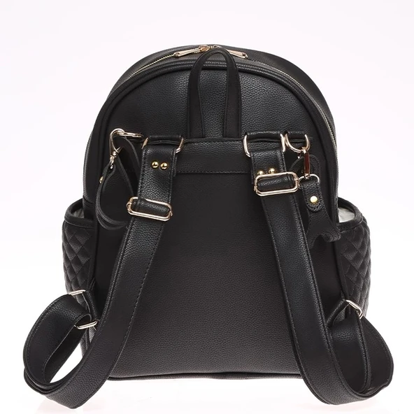 M&Y Dust Deri Anne Bebek Bakım Sırt Çantası 7130 Siyah - 2