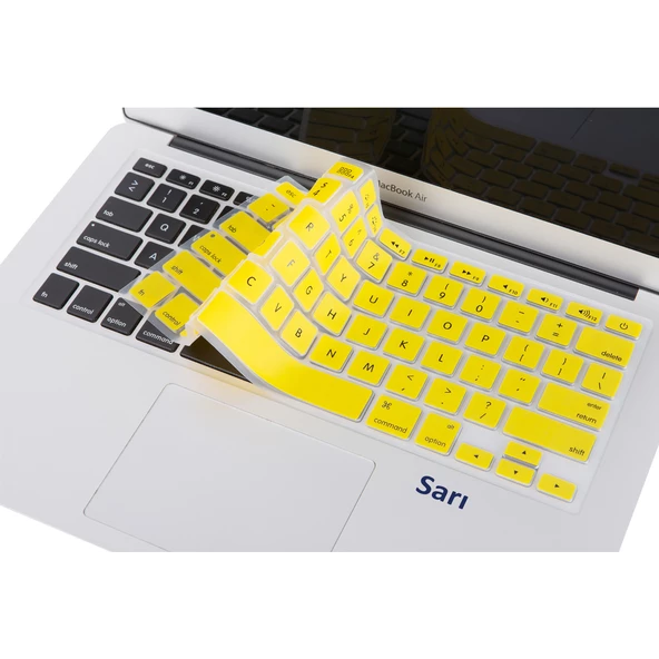 Macbook Klavye Air Pro Koruyucu (US-ABD İngilizce) (Eski USB'li Model 2008/2017) ile Uyumlu - 4
