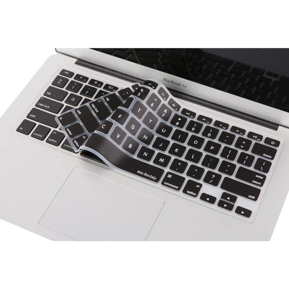 Macbook Klavye Air Pro Koruyucu (US-ABD İngilizce) (Eski USB'li Model 2008/2017) ile Uyumlu - 1