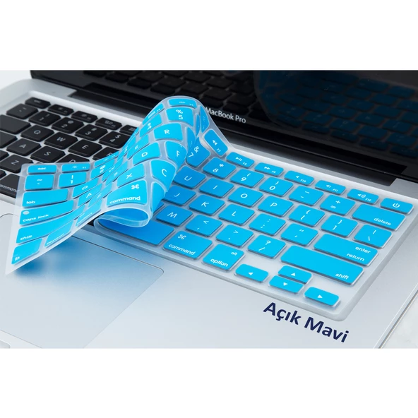 Macbook Klavye Air Pro Koruyucu (US-ABD İngilizce) (Eski USB'li Model 2008/2017) ile Uyumlu - 11