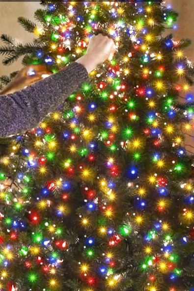 LED Işık Zinciri – USB Kablolu, 8 Modlu Renkli Yılbaşı Oda Balkon Dekorasyon 5 Metre LED Işık - 4