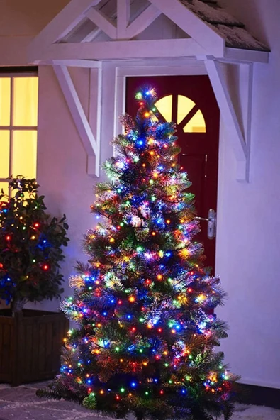 LED Işık Zinciri – USB Kablolu, 8 Modlu Renkli Yılbaşı Oda Balkon Dekorasyon 5 Metre LED Işık - 3