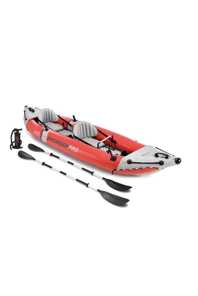 Intex Excursion Pro Kayak K2 Çift Kişilik Şişme Kano Set (180 Kg) ( 384 X 94 X 46 Cm ) Garantili